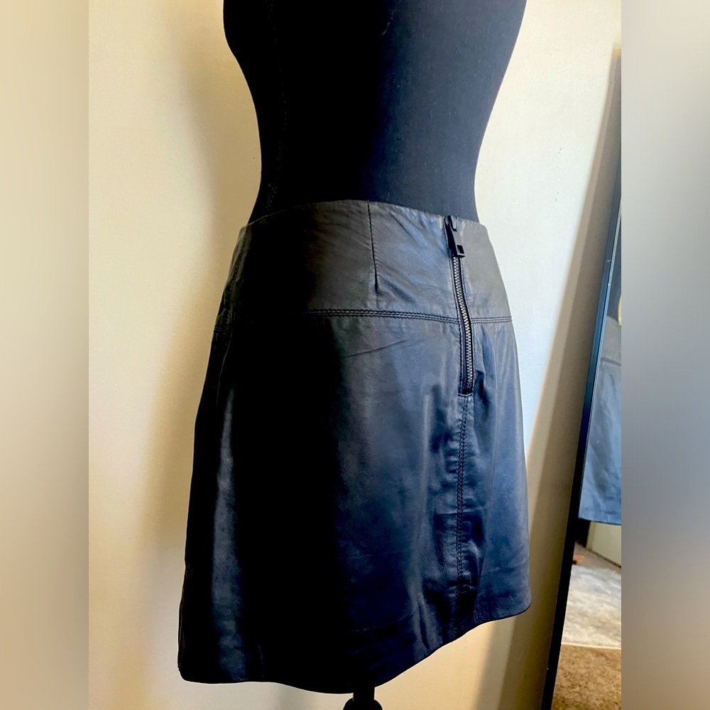 Women leather skirt size S